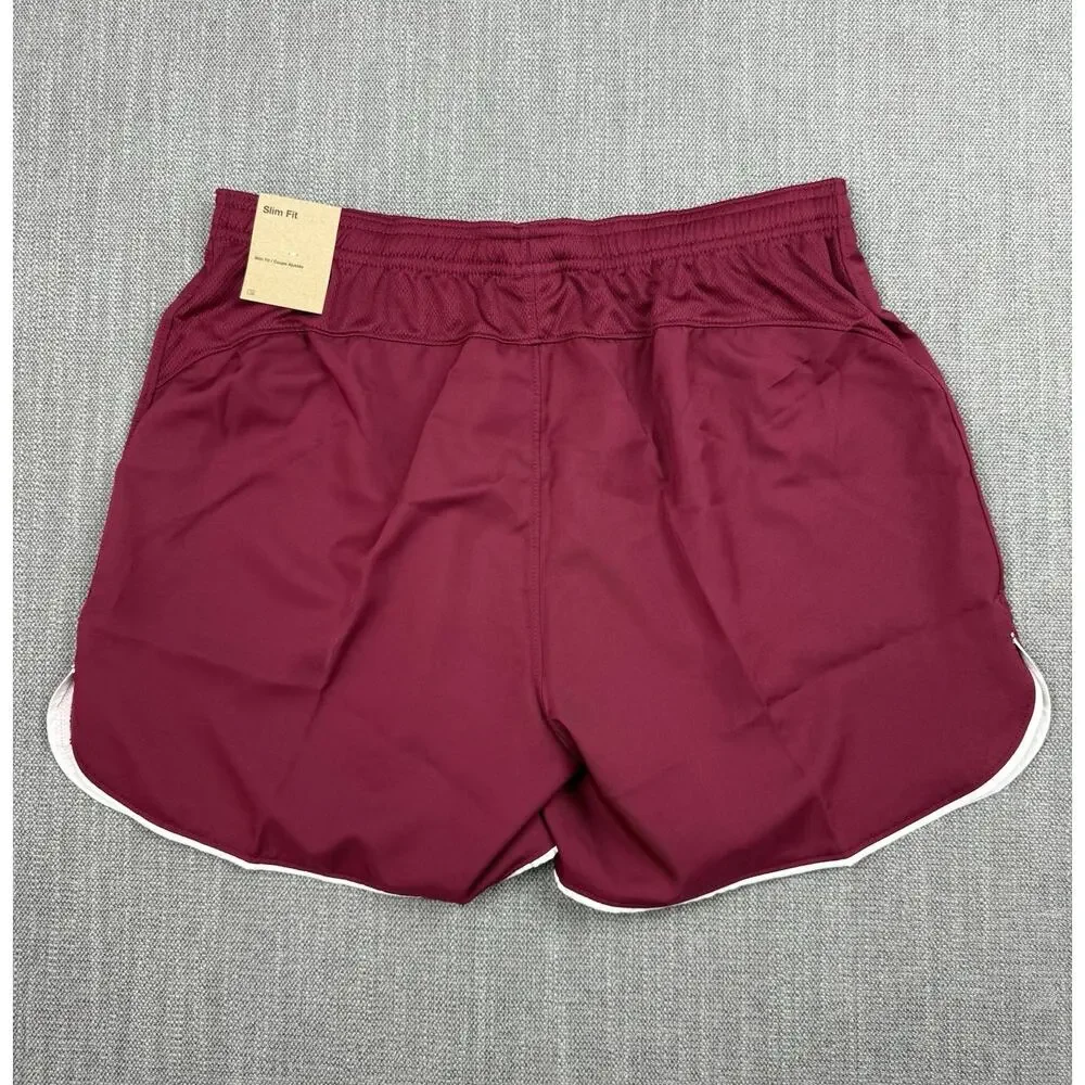 Nike Laser V Women’s Soccer Shorts Medium Burgundy Dri-FIT Slim Fit NWT